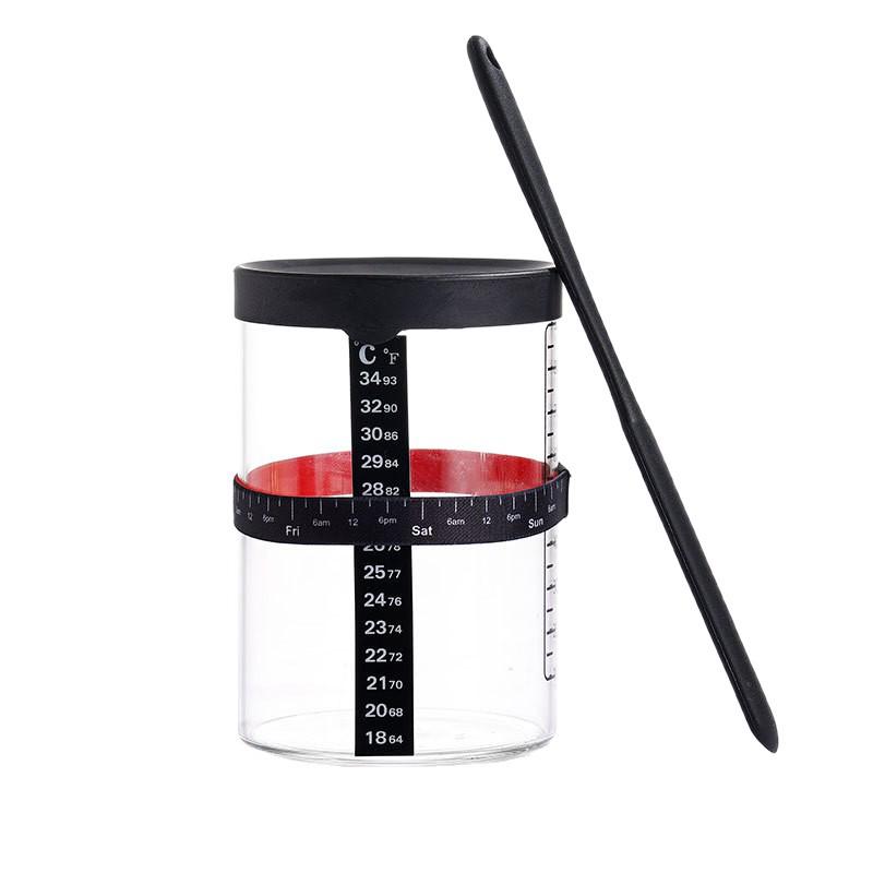 High Borosilicate 32oz Transparent Sourdough Starter Jar