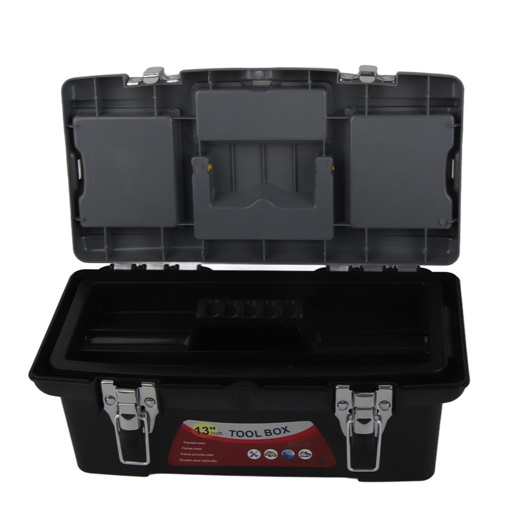Portable Toolbox with Carrying Handle Hardware Storage Case Repair Tool Container (G T313)