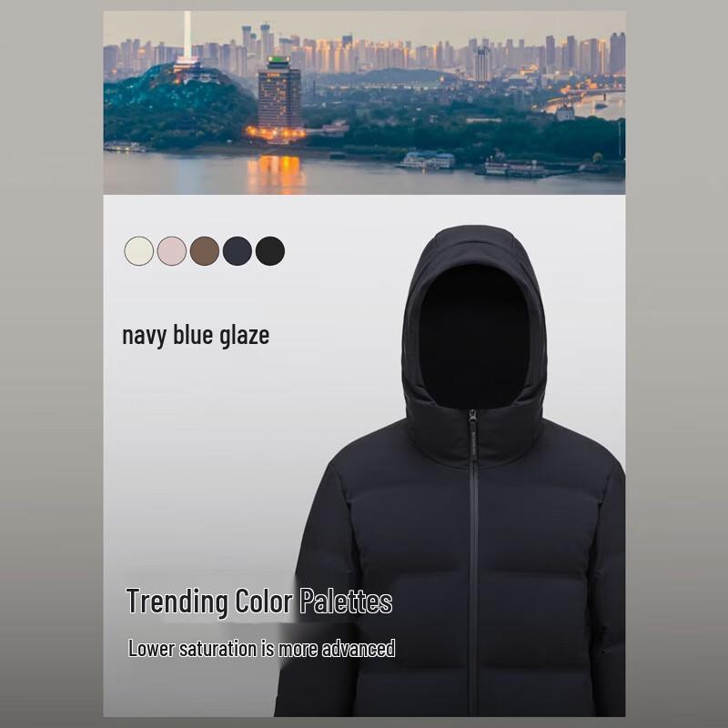 Bosideng B250245550 Short Hooded Down Jacket