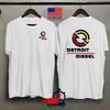 Detroit Diesel Power Car Machine Racing T-shirt Storlek , Gåva till Lastbilschaufför. Unisex T-shirt