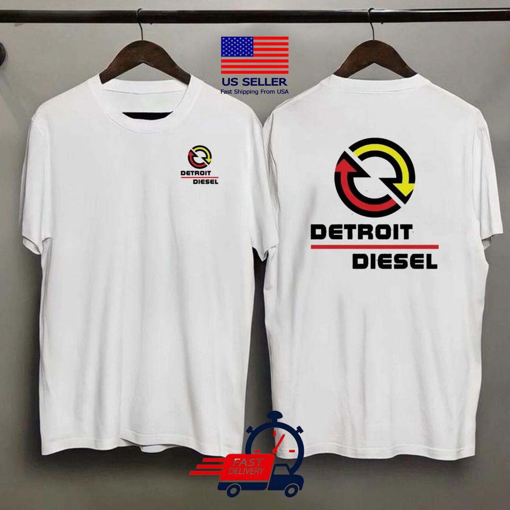 Detroit Diesel Power Car Machine Racing T-shirt Taglia , Regalo per Camionista. Magliette unisex
