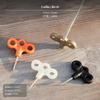 2Piece Outdoor Tent Pegs, Plastic Deck Screw Stakes, Wind Rope Fastener 2 Pack Black