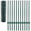 VidaXL Euro Fence Set 20x1 M Steel Green Mesh Fencing Garden 142811