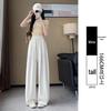 White Women's Wide-Leg Quick-Dry Ice Silk Pants