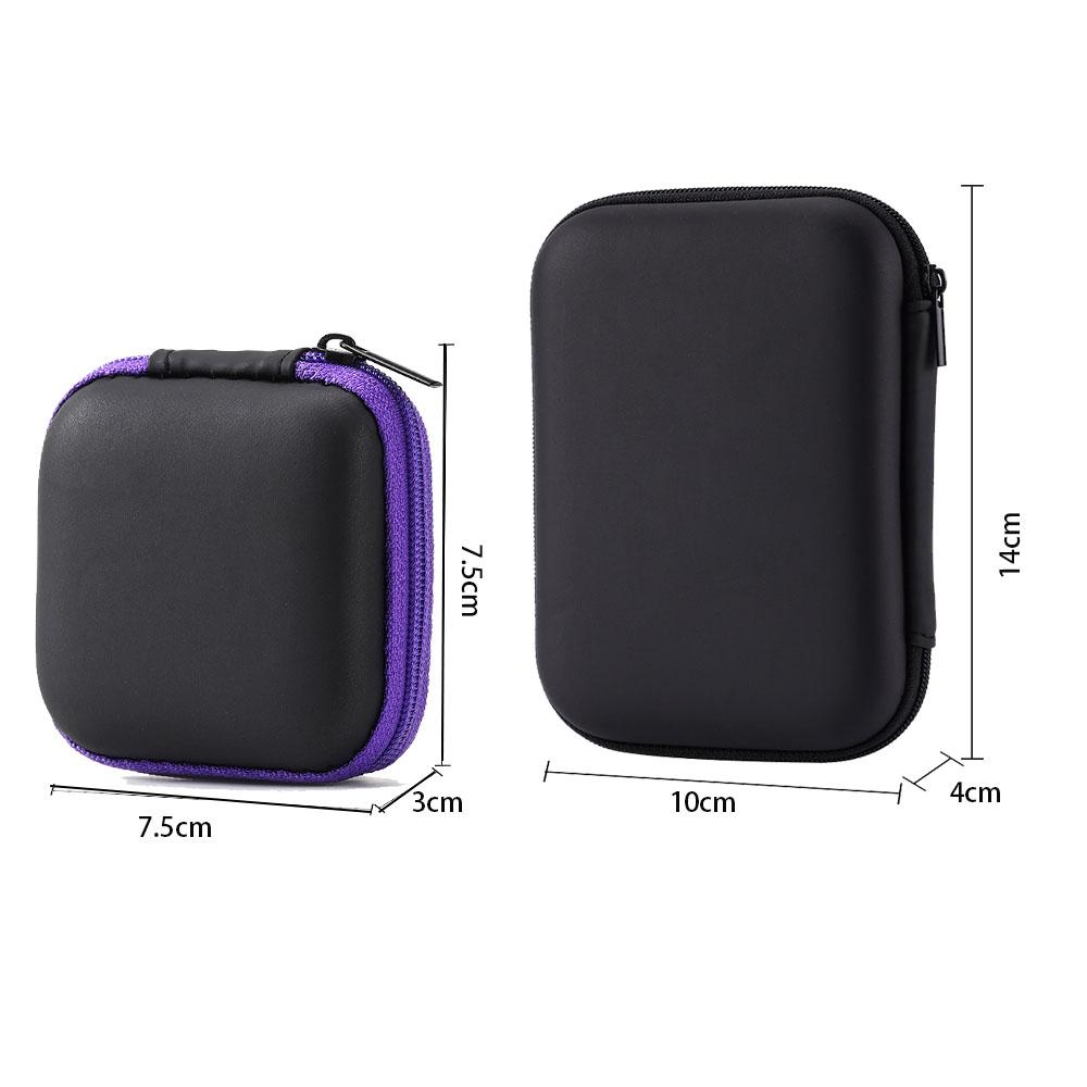 Hülle Aufbewahrungstasche für Kopfhörer Ohrhörer In-Ear-Kopfhörer Trage Hartschalenetui Box für Schlüssel Münze Reise Kopfhörerzubehör