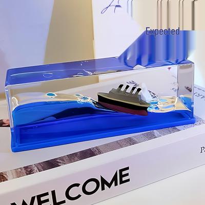 Titanic sodródó palack asztali dísztárgy: Hajódísz és Ajándék