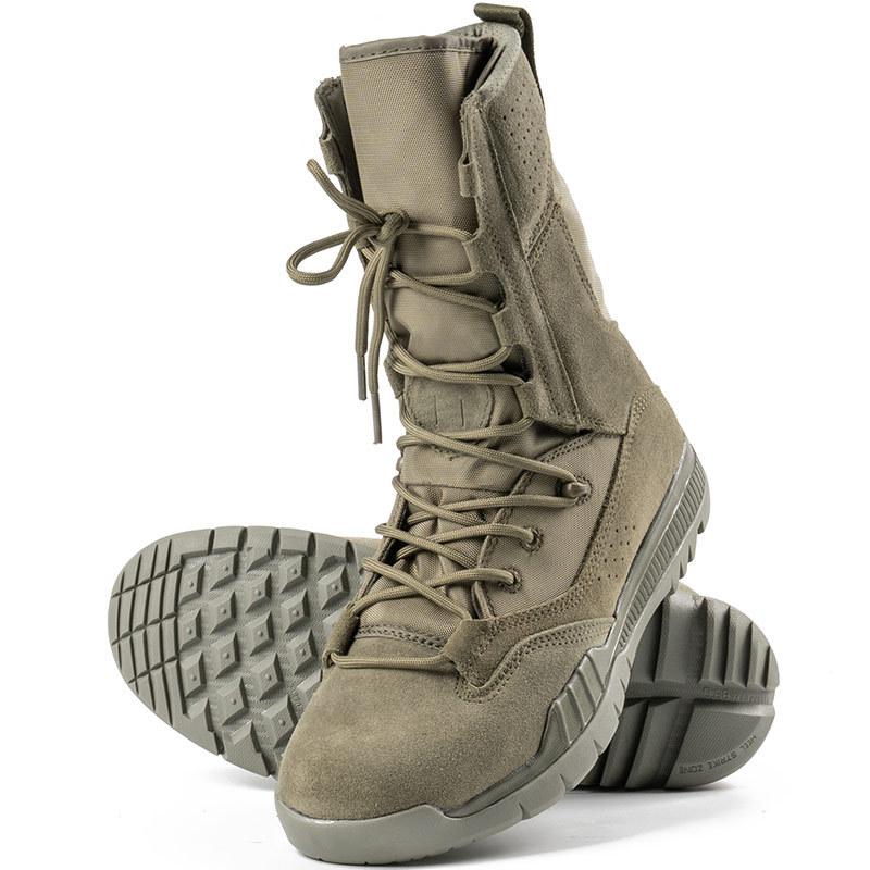 Fashion 2024 New High Top Combat Boots Green Desert Brown Boot Lightweight Training Boots Hiking Boots Man Tactical Boots