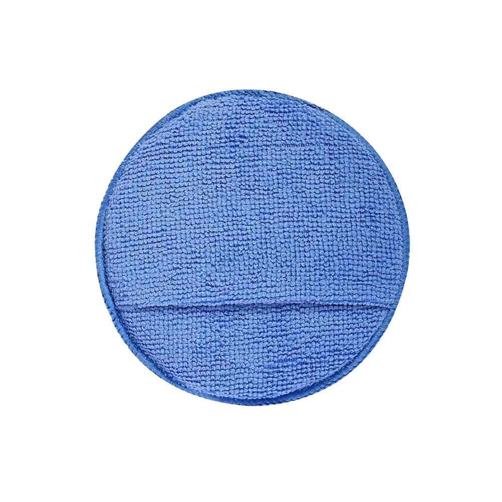 5-Inch Pocket Microfiber Car Waxing Pads - Round Shape for Cleaning