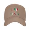 I Love Italy  Casual Baseball Cap  Outdoor Sports Trucker Hat Summer Sunscreen Women Unisex Streetwear Snapback Cap