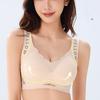 Thin Large-sized Seamless Lingerie Women's Gathering Bra Without Underwire Strapless Bra Push Up Bra