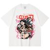 230 Gsm 100% Cotton Demon Slayer V71 Nezuko Demon Print Unisex Heavy Cotton T Shirt