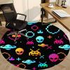 1pc Alien Space Office Round Area Rug, Indoor Mat Suitable ForOffice, Under Office Chairs Bedroom Living Room Home Decor, Room Decot165