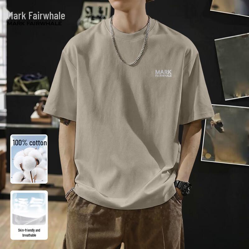 Mark Fairwhale Men's Pure Cotton Breathable Short Sleeve T-Shirt