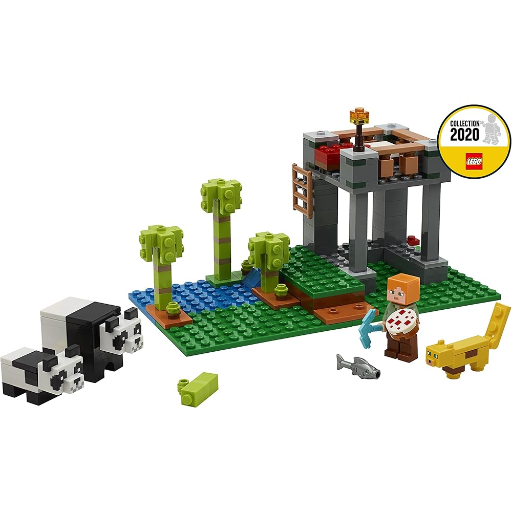 LEGO Minecraft Panda Nursery 21158 Building Blocks Toy for Kids Age 7 and Up