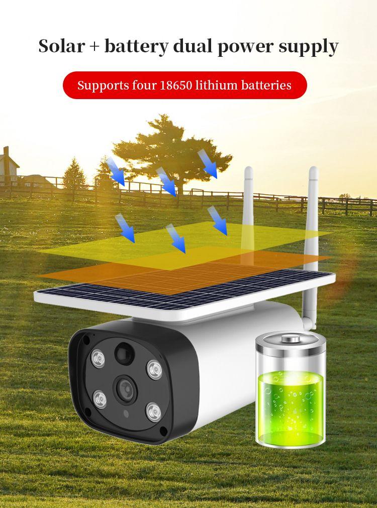 Kamera HD-IP 4G GSM Smart Solar Podczerwień i Bateria Chmura 2.0 Megapikselowa Full HD 1920x1080p YS8 Biała