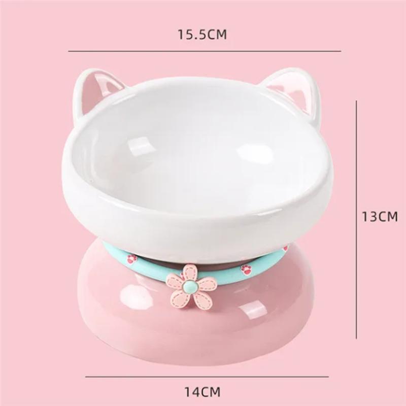 Elevated Tilted Cat Bowl Pet Bowls For Small Dogs Raised Cats Water Food Bowls Feeding Bowl Feeder