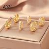 Gold Ear Cuff No Piercing 3 Pairs Cuffs, Minimalist Metal Hollow Zirconia Clip-on Earrings Non Cartilage for Women, Fashionable Pierced Jewelry Daily