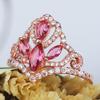Schmuck Ring Ring Roségold Krone Zirkon Ring Ring Schmuck