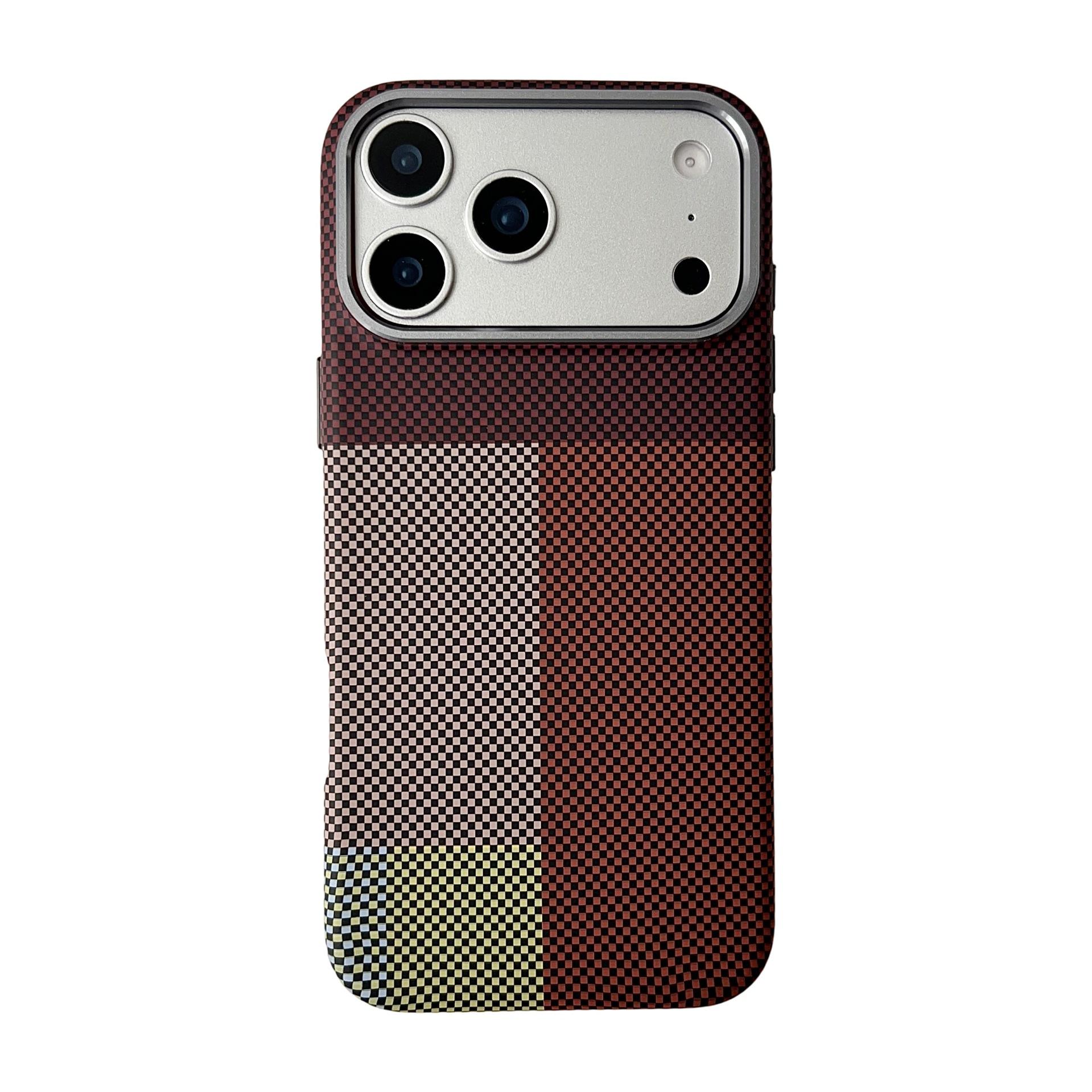 

Carbon Fiber Aramid Style for Magsafe Case for iPhone 17 14 15 16 Pro Max Air 17Pro 16Pro Magnetic Shockproof Back Cover J0034 iPhone Air