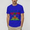 Vintage Haitian flag TShirt for Unisex Crewneck Cotton T Shirts Short Sleeve Tee Shirt Printed Clothes