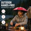 Hands Free Umbrella Hat Foldable Waterproof Head Sunshade for Outdoor Fishing Gardening Hiking Travel and Rainy Weather Use