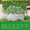 Simulation Fence Fence Telescopic Fence Fake Flowers Green Leaves Outdoor Garden Fence Wall Guardrail Decorative Leaves Blocking Plants Small