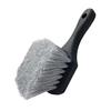 Car Wheel Cleaning Brush Short Handle Tire Rim Detail Brush for Vehicles Soft Triple Bristles Auto Cleaning Tools