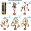 Seven Chakra Crystal Tree | Decorative Artificial Tree for Home & Office | Feng Shui Good Luck Tree for Living Room & Hall | Unique Gift