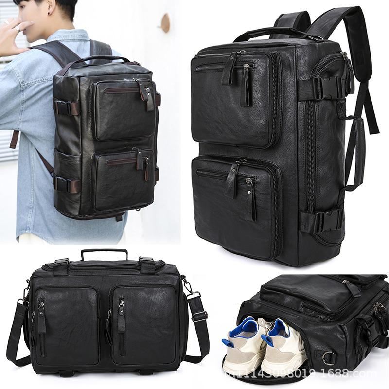 Multi-purpose travel bag, backpack, shoulder bag, handbag, messenger bag, business and leisure men's bag, cross-bag shoe position trend