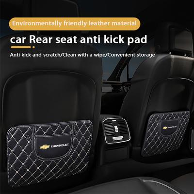 Car Seat Back Anti-kick Pad Storage Bag Organizer Rear Protection Auto Accessorie For Spark Captiva Cruze Tracker Onix