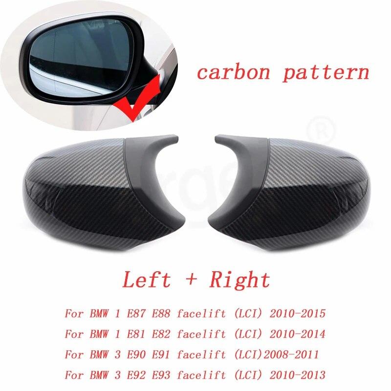 Side Rearview Mirror Cap Wing Mirror Cover Fit For BMW E90 E91 2005-2011 E92 E93 2006-2013 E81 E82 E88 E87 E88 Car Accessories