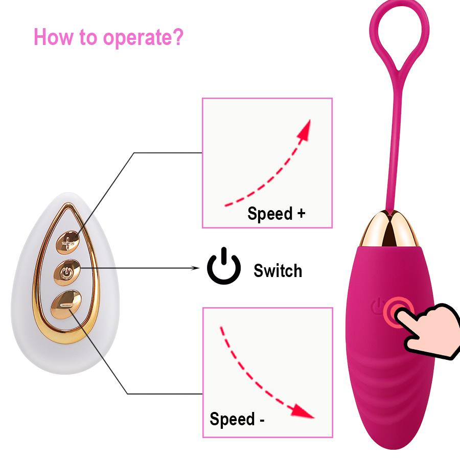 Vibrator Egg Vagina Massager Clitoris Stimulator Wireless Control G Spot Vibration Adult Sex Toy For Women Masturbation