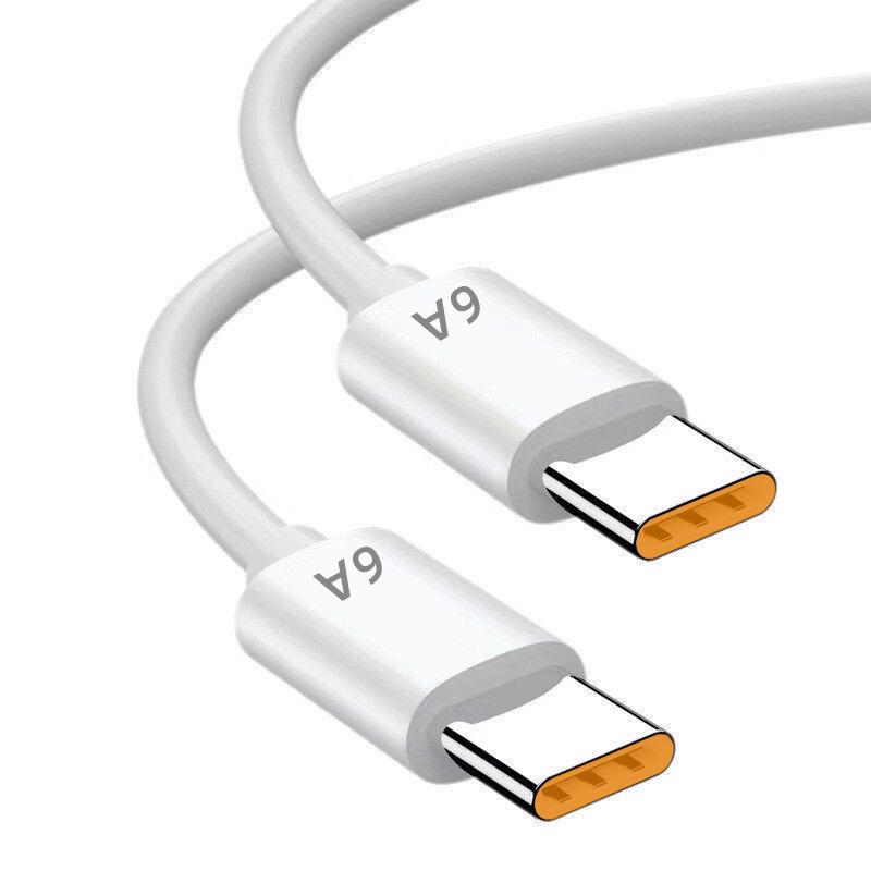 120W Dual Type-C Fast Charging Cable for Apple, Huawei Laptops - 10A Data Cable