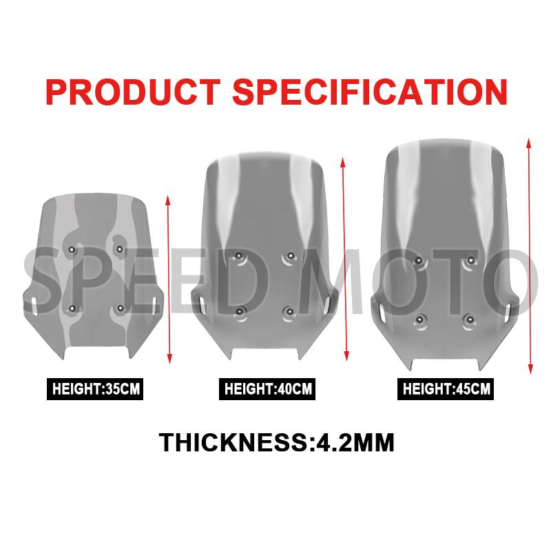 450MT Motorcycle Accessories Windscreen Wind Deflectors Widening Front Windshield Raised Windscreens For CFMOTO CF 450 MT MT450
