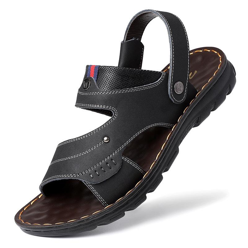 fashion Concise Men's Sandals Thick-soled Outdoor Men Summer Shoes Casual Comfortable Open Toe Slippers Soft Beach Footwear Male Shoes
