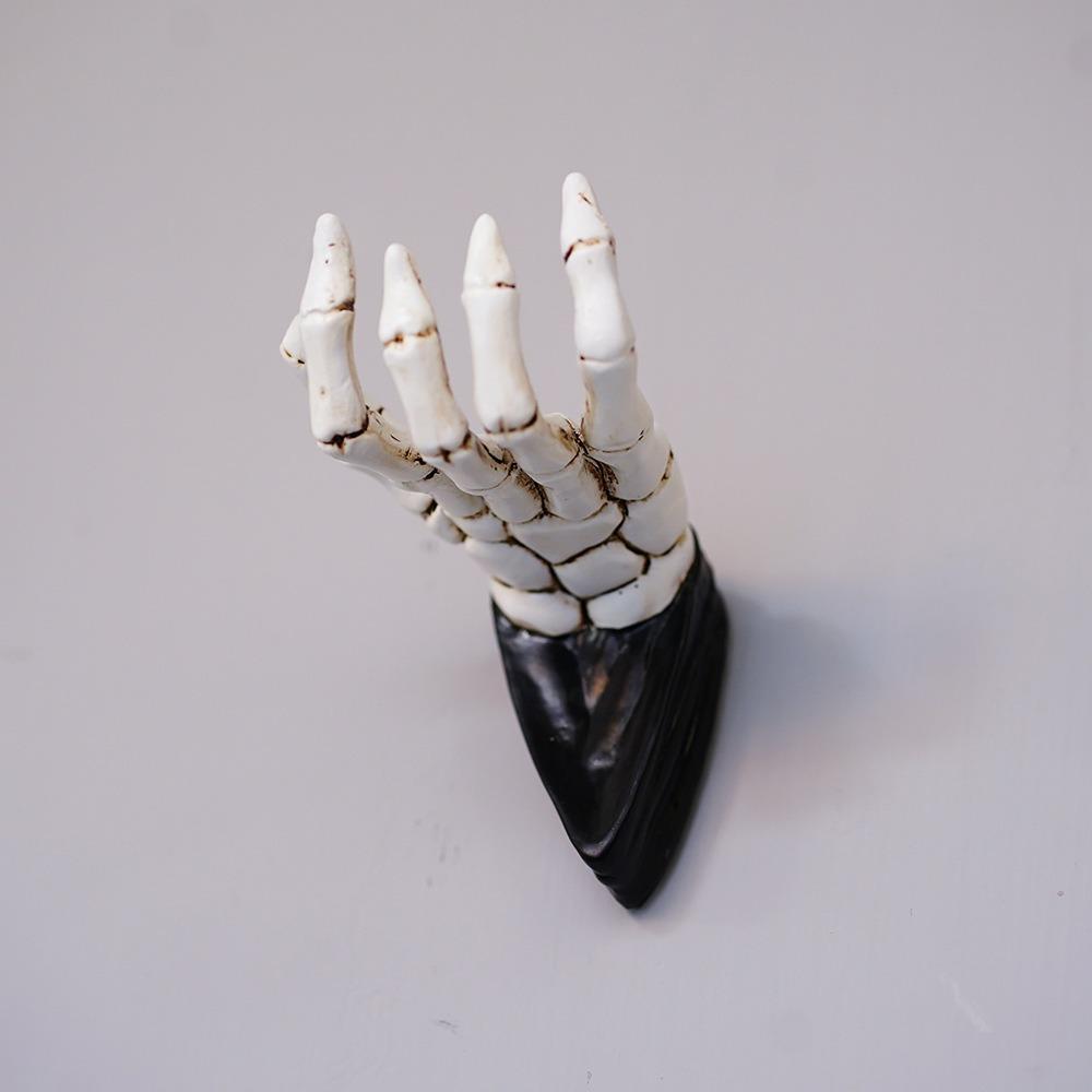 Skeleton Hand Wall Hanger Decoration Storage Hook Ghost Hand Statue Skull Hand Wall Hook  for Home