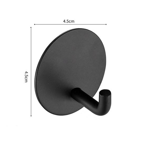 4Pcs Hanging Hook Punch Free Self-adhesive Traceless Stainless Steel No Damage Wall Adhesive Hook Towel Holder Daily Use