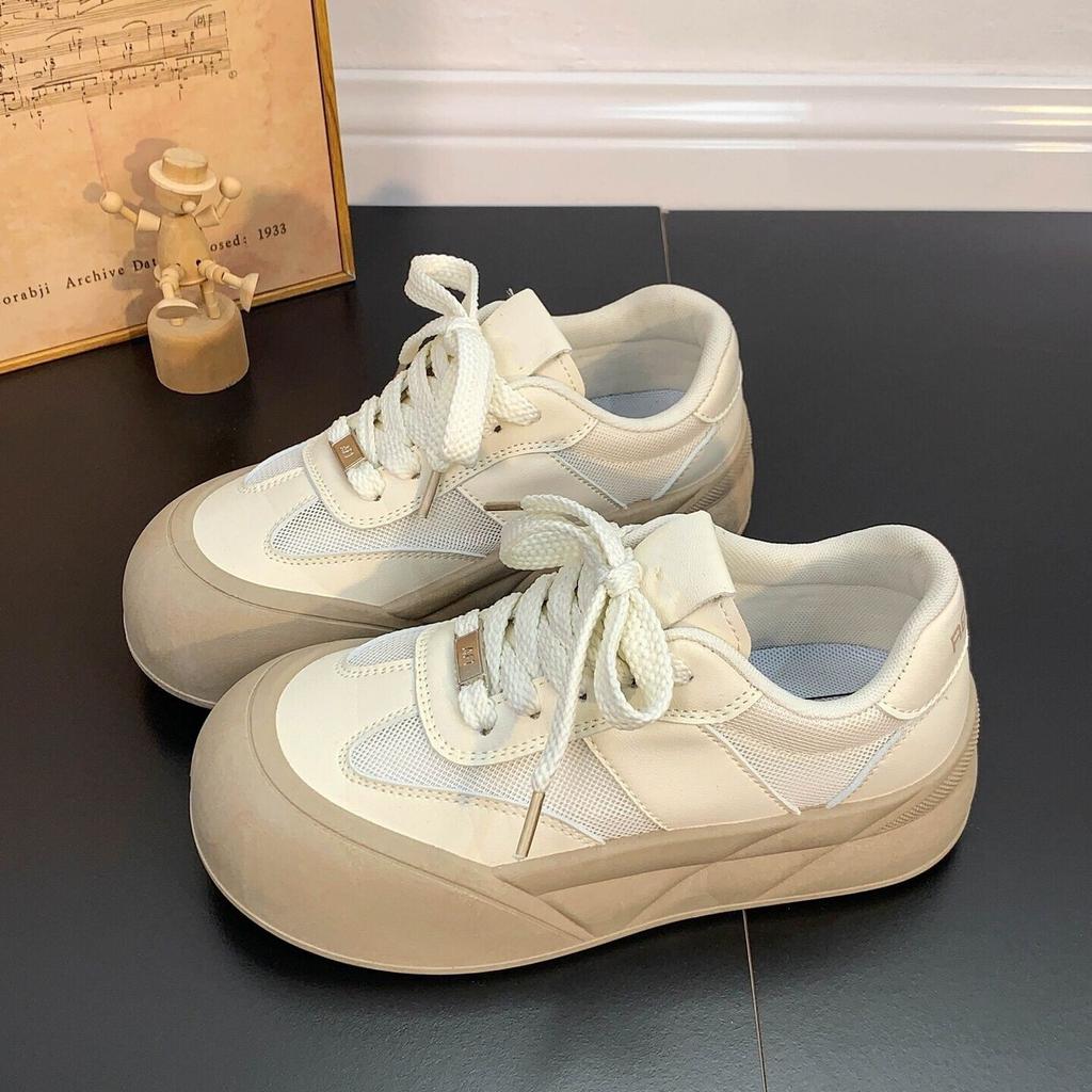 Internet-Berühmtheit Explosion Big Head Brotschuhe Damen 2025 neu Sommer lässig dicke Sohle vielseitig Höhe erhöhen Muffin Sportschuhe