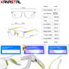 Damen Blaulichtfilterbrille Herren Lesebrille Rezeptoptische Gläser Kurzsichtigkeit Quadratisch Antibeschlag TR90 Brillengestell