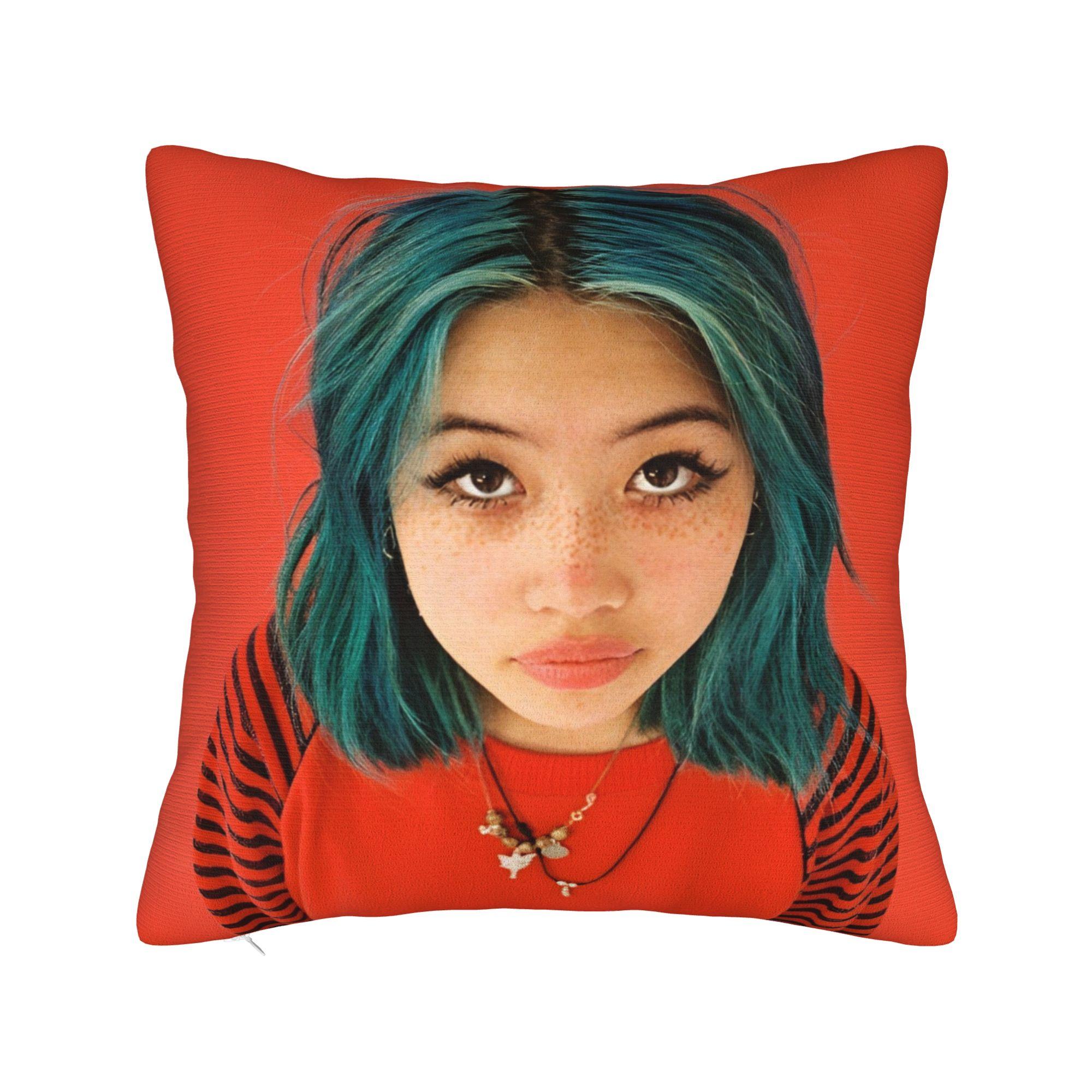 

Beabadoobee Pillowcase Soft Polyester Cushion Cover Decorations Throw Pillow Case Cover Home Zipper 45X45cm 30x30cm 12x12in