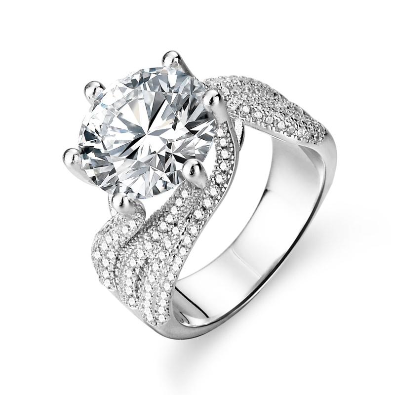 Nabest GRA ice out VVS1 D 3EX 5CT Moissanite finger Rings Wedding Fine Jewelry Real CopperLab Grown Diamond Ring