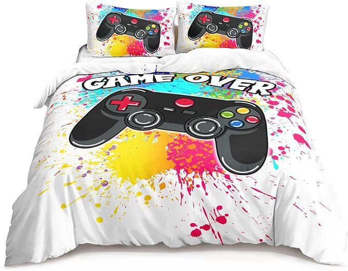 Three-Piece Digital Printing Kit Bedding, Gamepad Home Textile Four-Piece Quilt Cover