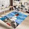 1PC lighthouse seagulls Anti-slip carpet, suitable for Office, bedroomand playrooms. It can also be used as a sofa footrest cover-W92