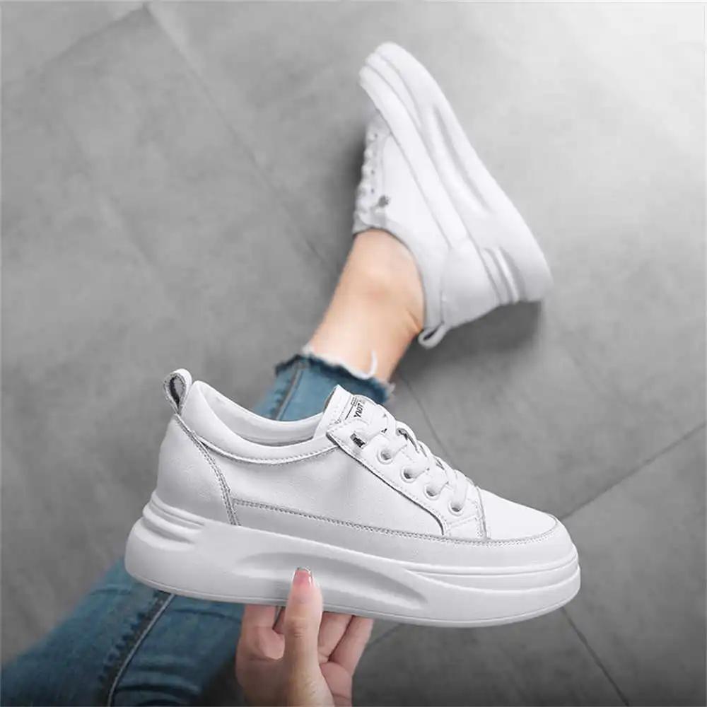 Fashion Real Leather Platformed Shoes Woman High Heel Massive Shoes Black Boot For Women Sneakers Sport Tensi Of Famous Brands