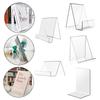 Minimalist Acrylic Book Holder Multi Functional Transparent CD Display Rack Portable Mobile Phone Support Desktop Use