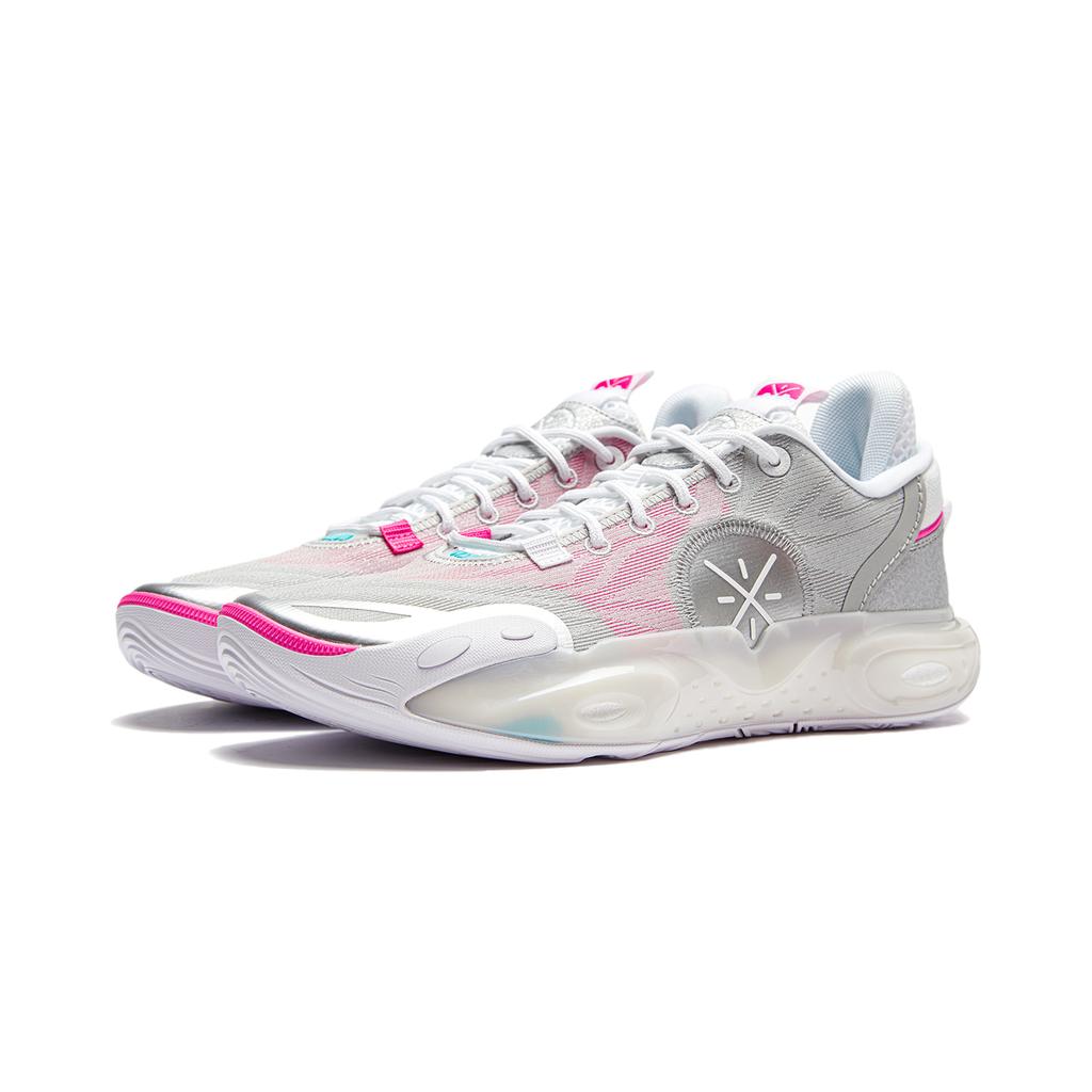 Li-Ning Wade All City 12 Birthday Men Sneakers Silver Pink ABAU023-10