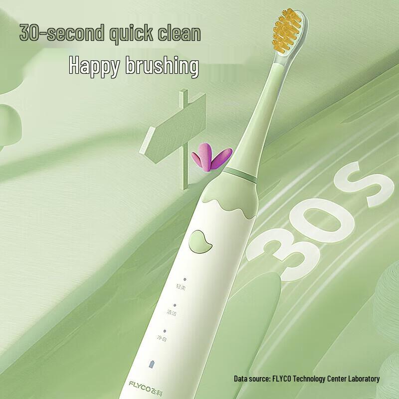 FLYCO Children's Sonic Electric Toothbrush CN plug (adapter included)