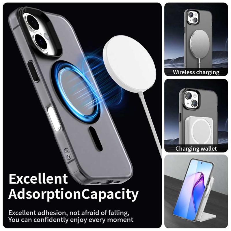 Magnetic For iPhone 17 Case Magsafe Wireless Charging Cover For apple iPhone 17 Air iPhone 17 Pro Max Matte PC Protective Cases