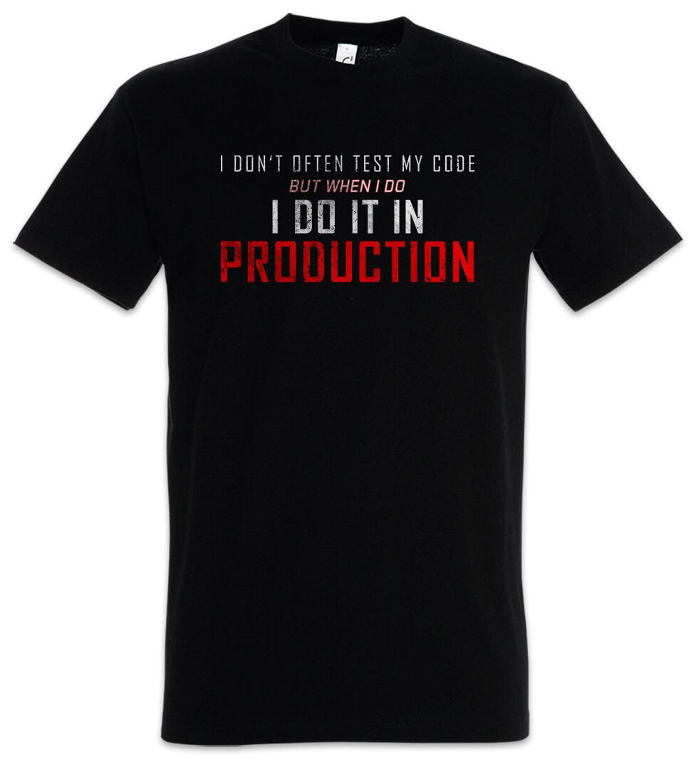I Don t Often Test My Code T-Shirt Mens Womens Tees Top Coder Programmer Computer Science Fun Geek XL