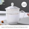 Jingdezhen Ceramic Teacup Set with Lids